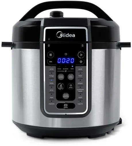 Panela de Pressão Elétrica 6 L MasterSteam Inox Midea - Midea
