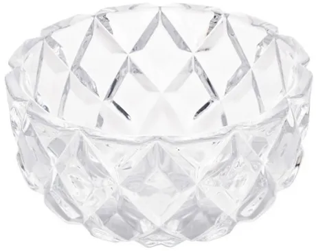Centro De Mesa Fruteira 18x10cm Cristal Deli Diamond Lyor Cor Transparente | MercadoLivre