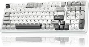 Amazon.com: AULA F99 Kabellose mechanische Tastatur, Tri-Mode BT5.0/2,4 GHz/USB-C Hot Swappable benutzerdefinierte Tastatur, vorgeschmierte lineare Schalter, Dichtungsstruktur, RGB-Hintergrundbeleuchtung, : Videospiele