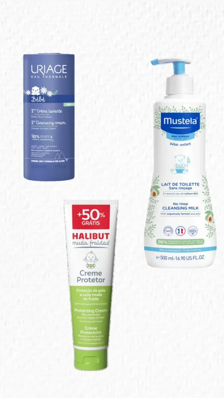 Produtos higiene / cremes para bebé