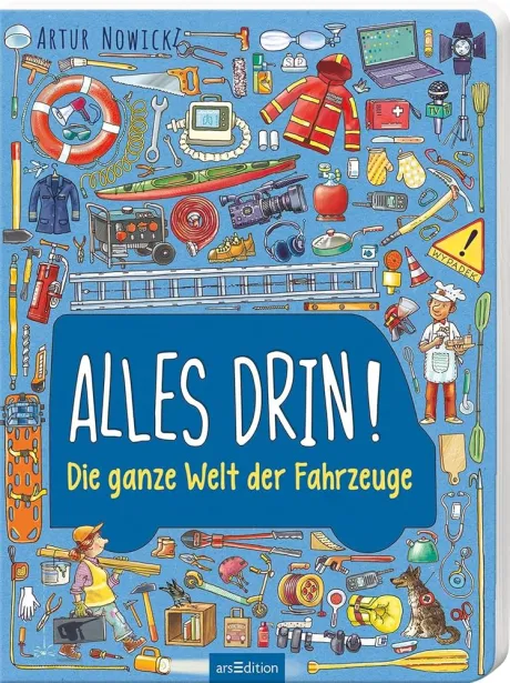 Alles drin! Die ganze Welt der Fahrzeuge: Großformatiges, dickes Wimmelbuch zum Thema Fahrzeuge ab 3 Jahren : Nowicki, Artur, Weiler, Thomas: Amazon.de: Bücher
