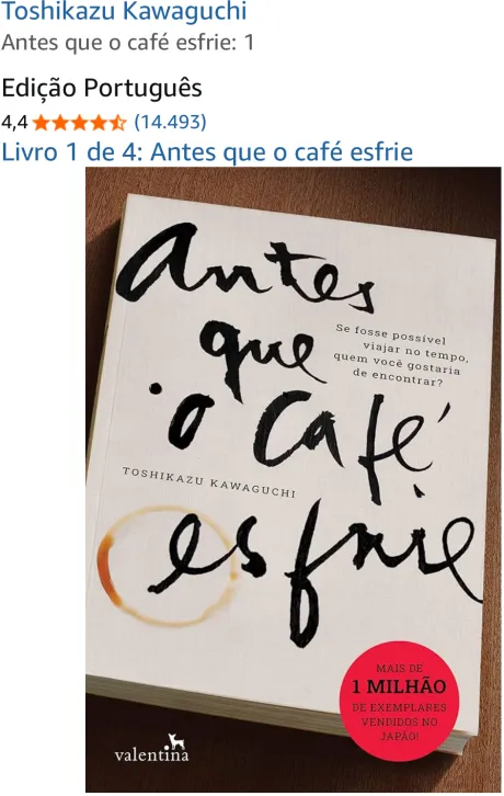 Livro: Antes que o Café Esfrie
