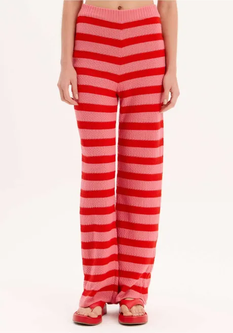 calça full length tricot listras - my favorite