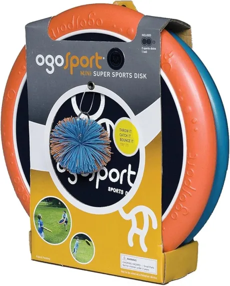 Schildkröt® Ogo Sport Set, 2 Ogo Softdiscs Ø29cm, 1 Ball, Standardgrösse, der beliebte Spiel-Klassiker, 970090, blau/orange : Amazon.de: Spielzeug