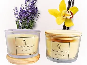 Kit Velas Aromáticas, 100g, Vanilla e Lavanda, 36 Horas de Duração, 2 Unidades | Amazon.com.br