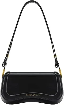 Romantic Crown Bolsa de Ombro Pequenas Feminina,Mini Bolsas Sacola Tiracolo Moderna de Couro Impermeável,Shoulder Handbag Presente Trabalho Casual Festa | Amazon.com.br