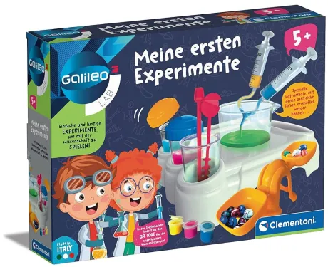 Clementoni Galileo Lab – Meine ersten Experimente, spannende Versuche für Vorschulkinder, Experimentieren mit Farben, Gewichten & Maßen, für kleine Forscher ab 5 Jahren von Clementoni 59266: Amazon.de: Spielzeug