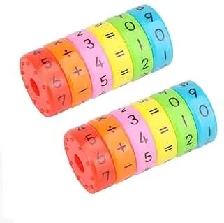 2 x magnetisches Lernspielzeug, Mathematik-Spiele, Mathematik-Ressourcen, Kinder, Zahlenspiele, Zahlenblöcke, Magnetspielzeug für Kinder, Kinder, Geschenke: Amazon.de: Spielzeug