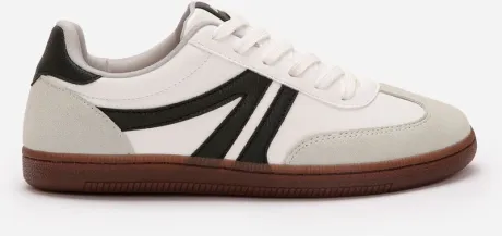tênis bossa com recortes bicolor ace branco