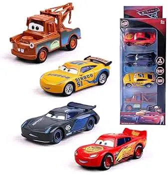 Zaloife Spielzeugauto Set, 4 Pack Kinderidee Spielfahrzeuge Toy Cars Autos, Lightning Spielzeugauto Geschenk für Kinder ab 3 Jahre: Amazon.de: Spielzeug