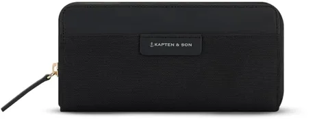 Kapten & Son Geldbörse Damen | Bergen Pro Wallet Large All Black | Damen Portemonnaie Groß Schwarz | Geldbeutel mit 14 Kartenfächern & Kleingeldfach | 10x 20x3 cm : Amazon.de: Fashion
