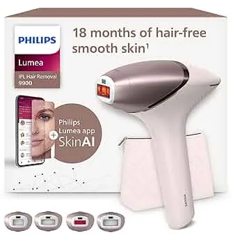 Philips Lumea IPL 9900 Series Haarentfernungsgerät mit SenseIQ & SkinAI Technologie – Alternative zur Laserhaarentfernung – 4 Aufsätze für Körper, Gesicht, & Präzisionsbereiche, kabellos (BRI951/00) : Amazon.de: Drogerie & Körperpflege