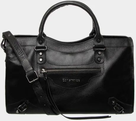 Bolsa Transversal Couro Ombro Preta - Constance Calçados