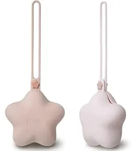 Moonkie Silicone Dummy Box, Pack of 2 Dummy, Dummy Box for On the Go, Star Design, Dummy Boxes, BPA-Free, Dummy Storage, Safe Baby Accessories (Blush/Soft Lilac) : Amazon.de: Baby Products