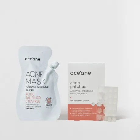 Kit Adesivo Secativo + Máscara Facial Antiacne (2 Produtos) - Océane