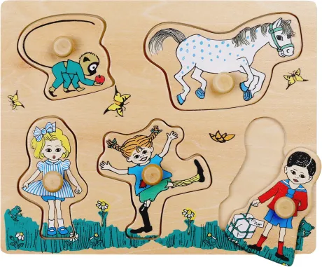 PIPPI PUZZLE MIT GRIFFEN 5 TEILE