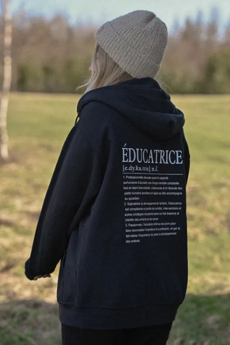 Je redéfinis ma profession | Veste avec Zip pour éducatrice et éducateur à l'enfance – Le Local de Péla
