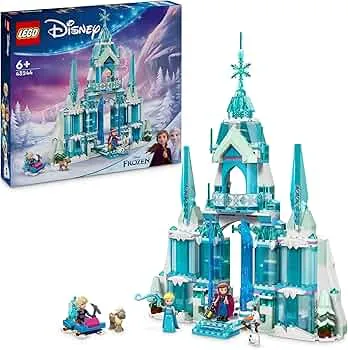 LEGO ǀ Disney Frozen Elsas Winterpalast, BAU- und Spielset für Kinder mit Modell-Palast und Minifiguren ELSA und Anna, Geschenk für Mädchen, Jungen und Filmfans ab 6 Jahren 43244: Amazon.de: Spielzeug