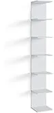 Radius Booksbaum – Bücherregal aus pulverbeschichtetem Stahl, 15 x 170 x 15,5 cm für ca. 130 Bücher, Tragkraft 6,5 kg je Boden