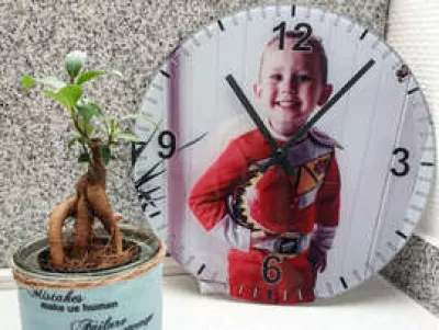 Fotouhr gestalten | Wanduhr mit Foto & Text