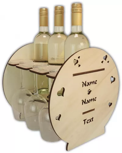 ❤❤ Wein Flaschenhalter Ich liebe Dich Geschenke + Namen ❤❤