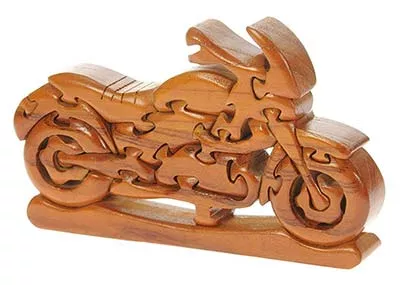 3D Holzpuzzle Motorrad - Geschenkefund.de
