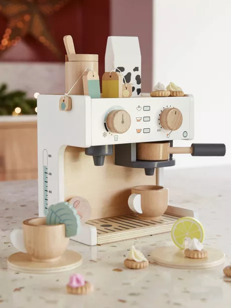 Vertbaudet Kinder Kaffee- und Teemaschine aus Holz FSC® in mehrfarbig